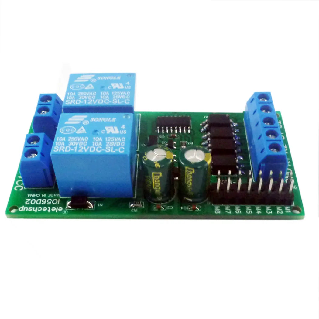 IO56D02 DC 12V 24V Multifunction Forward Reverse Limit Start Stop Pusher Motor Controller Board Electric for Curtain Automatic Door