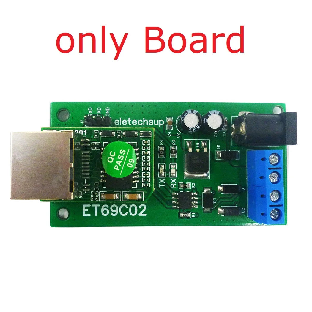 ET69C02 Serial Port Server Module RS485 to Ethernet Network TCP/IP Converter UDP TCP Client Server Modbus Master Slave