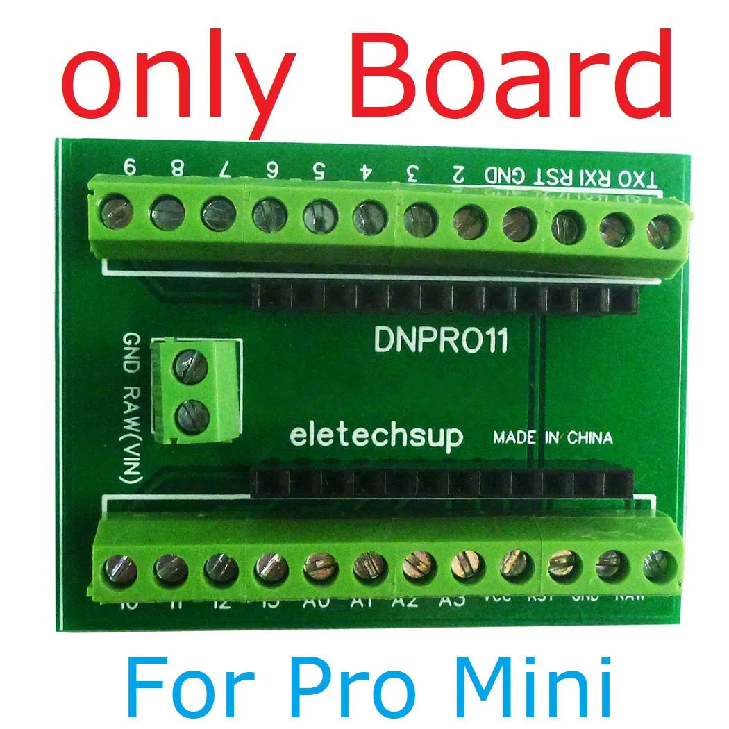DNPRO11 DIN Rail Mount Screw Terminal Block Adapter Module For Arduiuo Pro mini Board
