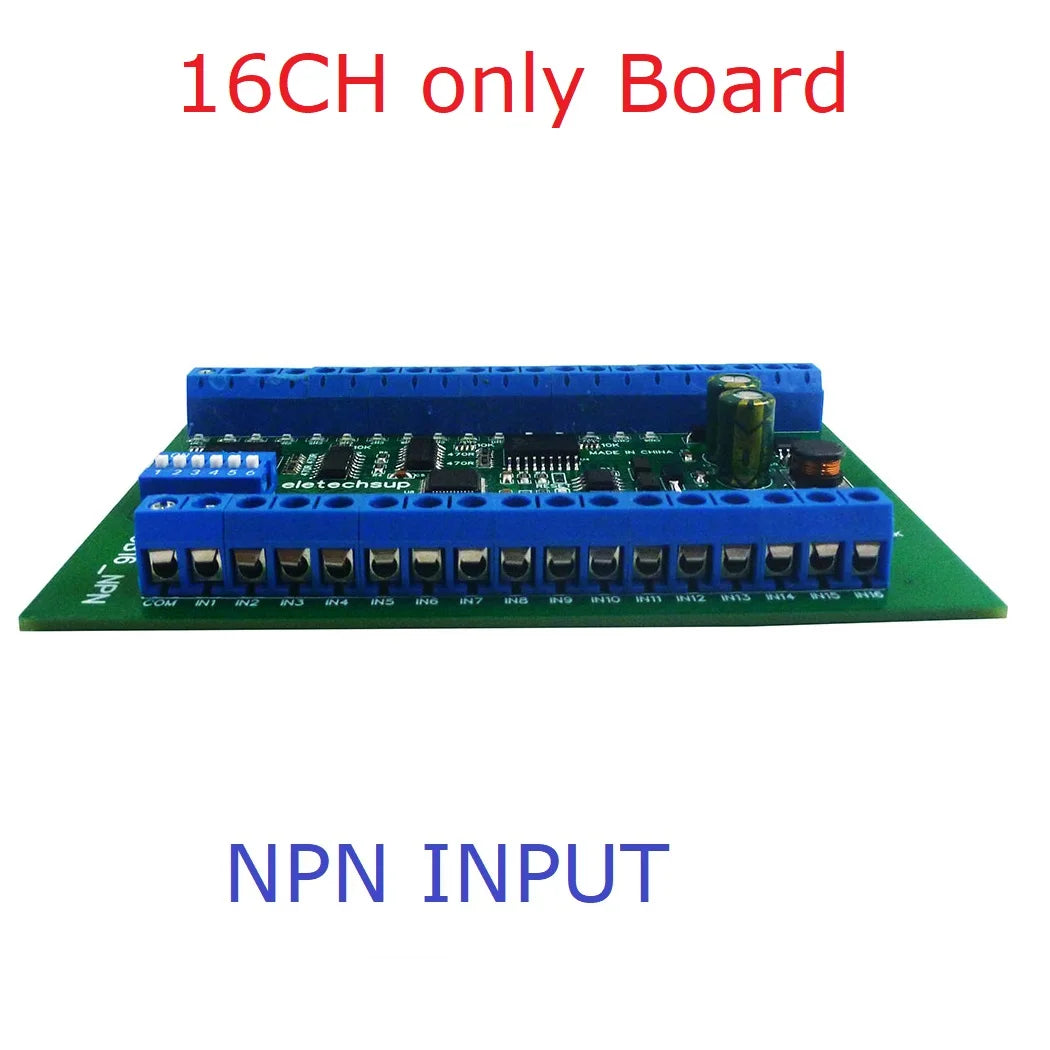 23IOB16 RS485 Remote Control Switch DC 12V 24V 16 Input 16 Output PLC IO Expansion Board 01 02 03 05 06 15 16 Modbus RTU Module