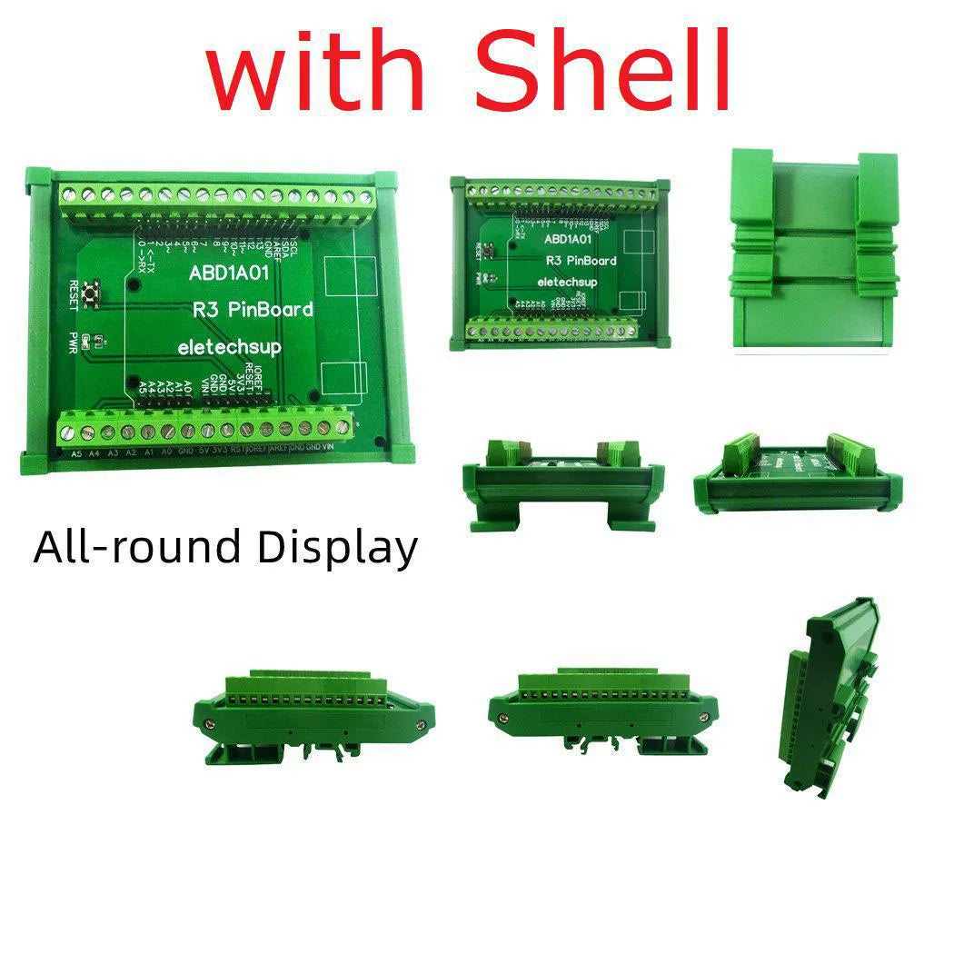 ABD1A01 For R3 Shield DIN Rail Mount Screw Terminal Block Adapter Module for Arduiuo PLC Industrial equipment