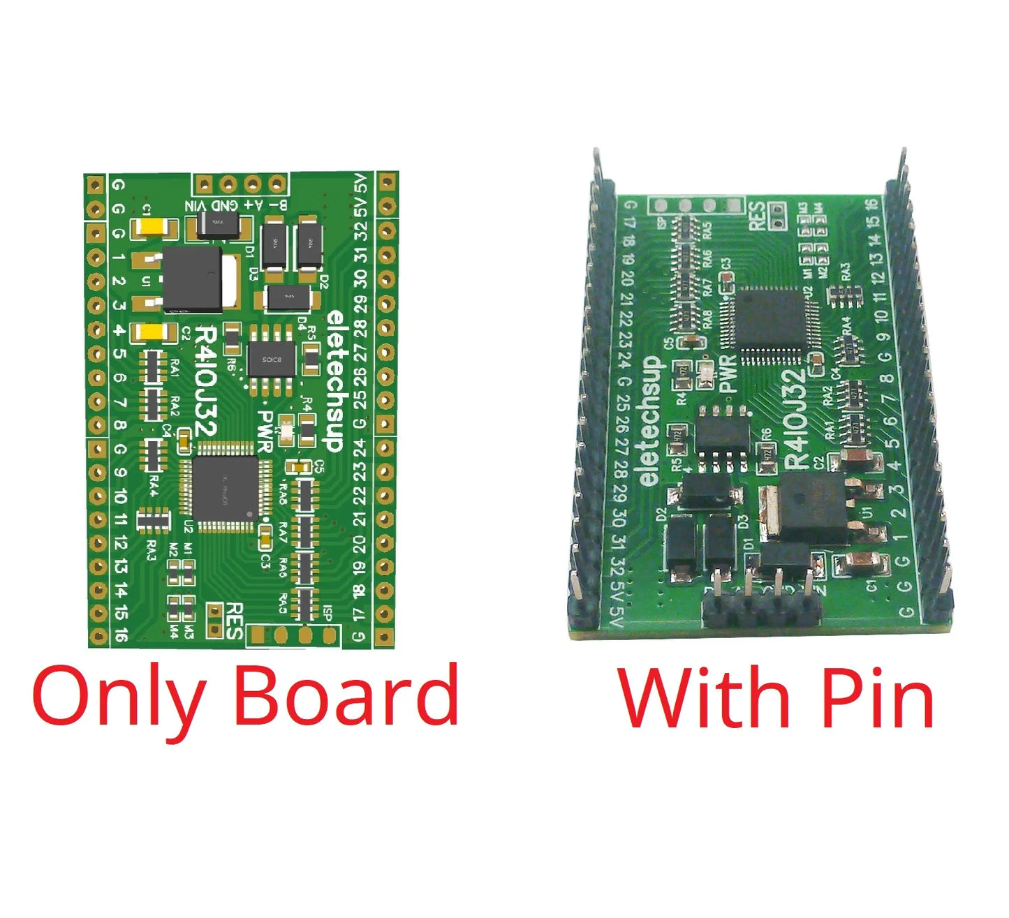 R4IOJ32 32CH RS485 2.54mm Pin Core Board Modbus Rtu Input and Output Control PLC HMI Remote IO Expanding Board R4IOJ32 DC 5V 12V 24V