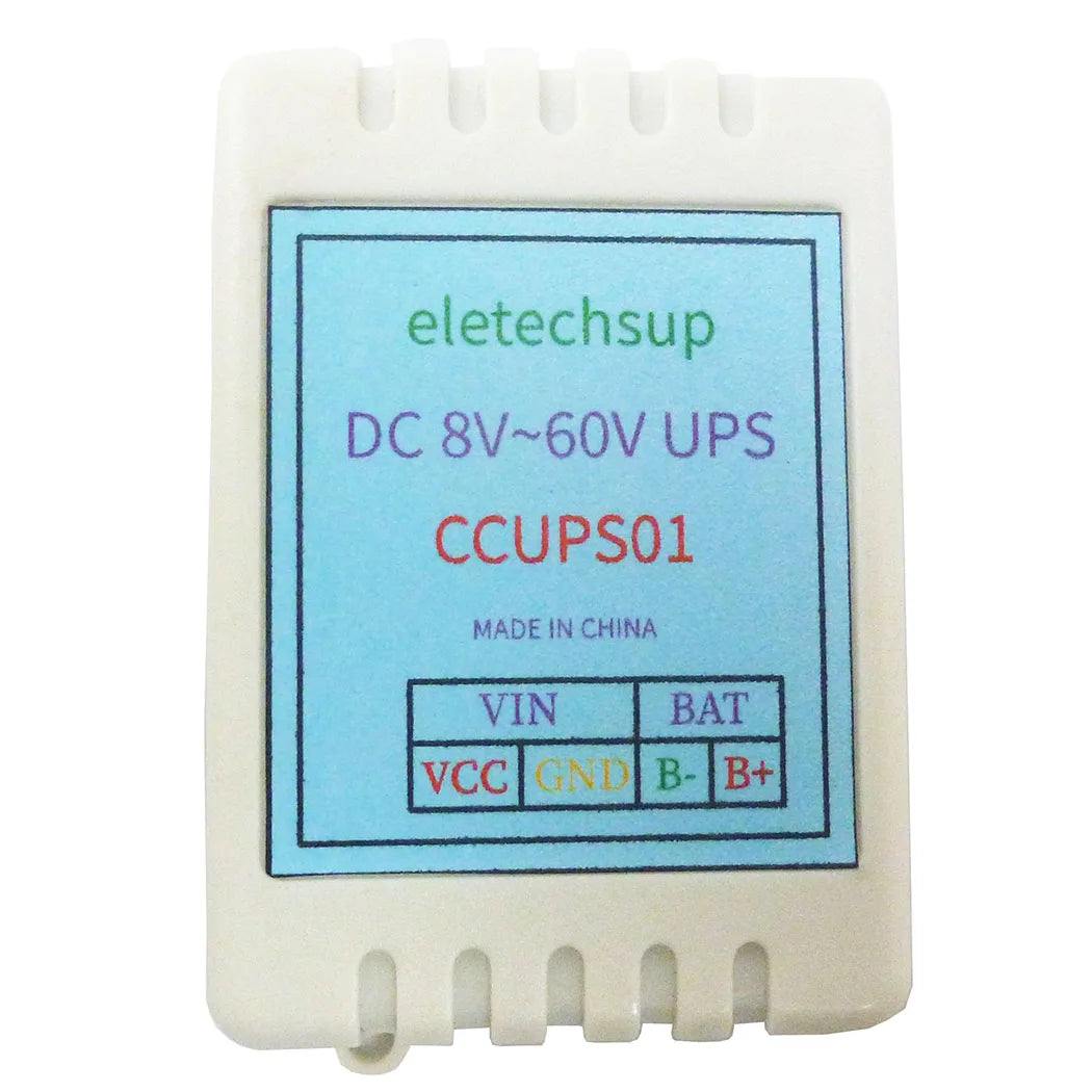 CCUPS01 DC 6V-60V UPS Automatic Switching Power-OFF Protection Module for WIFI Router Camera PTZ Security Equipment