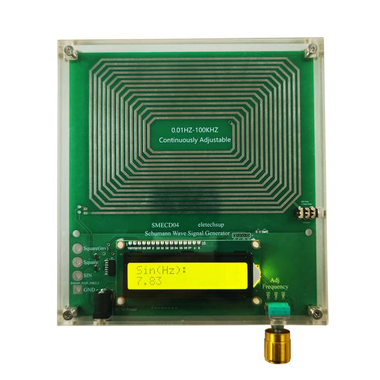 SMECD04 0.01-100KHz Adjustable Sine Wave 7.83Hz Resonance Generator Ultra Low Frequency Generator Resonator Sound Frequency Machine