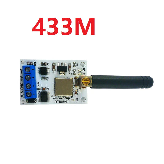 RT88H01 DC 5-12V 433M 868M RS485 Lora 22DBM RF Wireless Transceiver Master-Slave Transmission for RS485 PLC PTZ Wireless Meter Reading