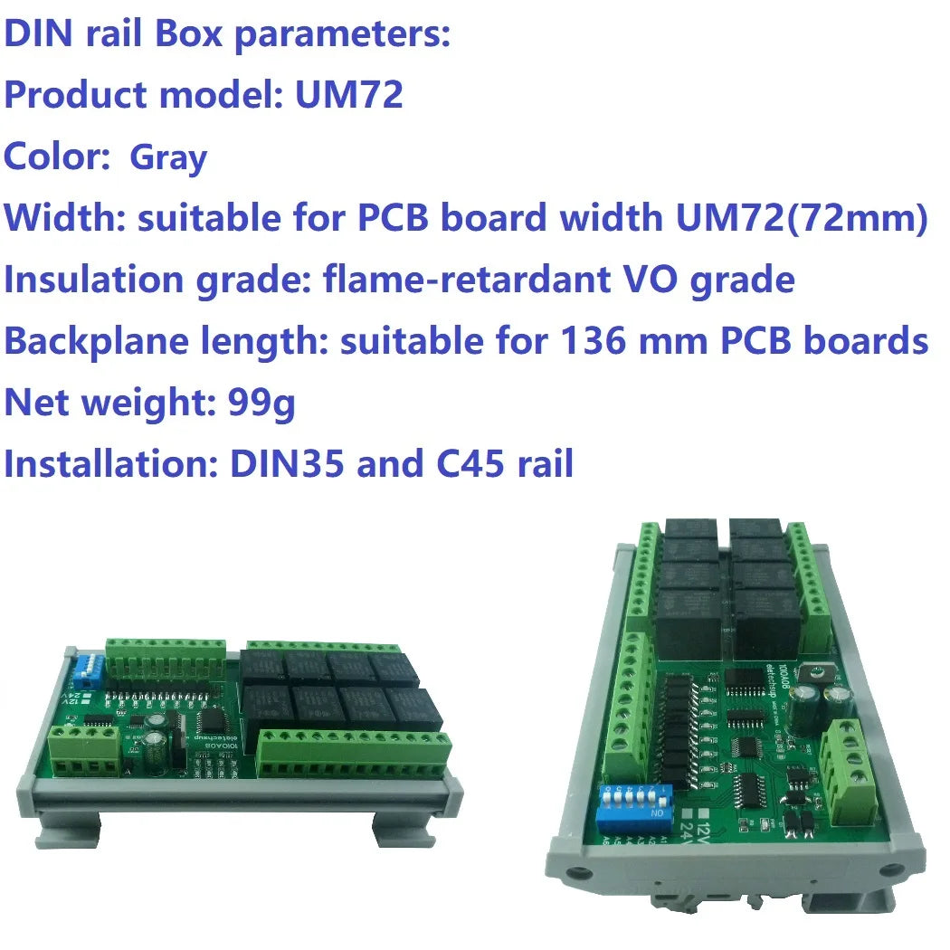 10IOA08 DC 12V 24V 8DI 8DO Multifunction RS485 Modbus RTU Relay Module Support 01 05 15 02 03 06 16 Function Code Switch Control Board