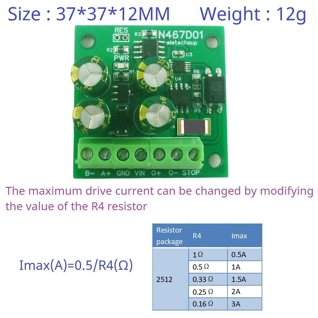 N467D01 8-30V Small DC Linear Geared Motor Driver Forward Reverse Stop Delay Timer Controller RS485 PLC IO