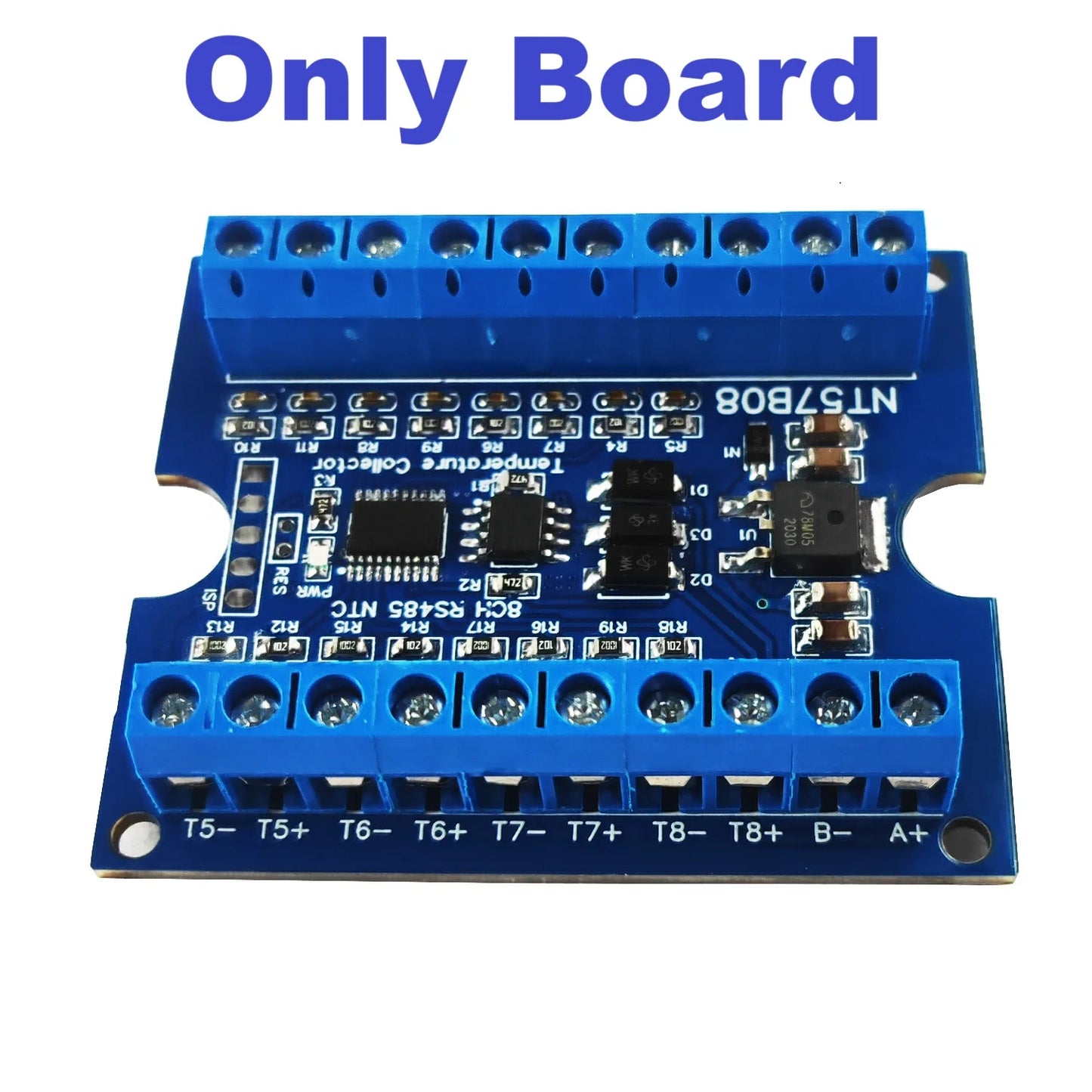 NT57B08 8CH Temperature & Resistance Acquisition Board Modbus RTU RS485 NTC Thermocouple Sensors Paperless Paperless Recorder Controller