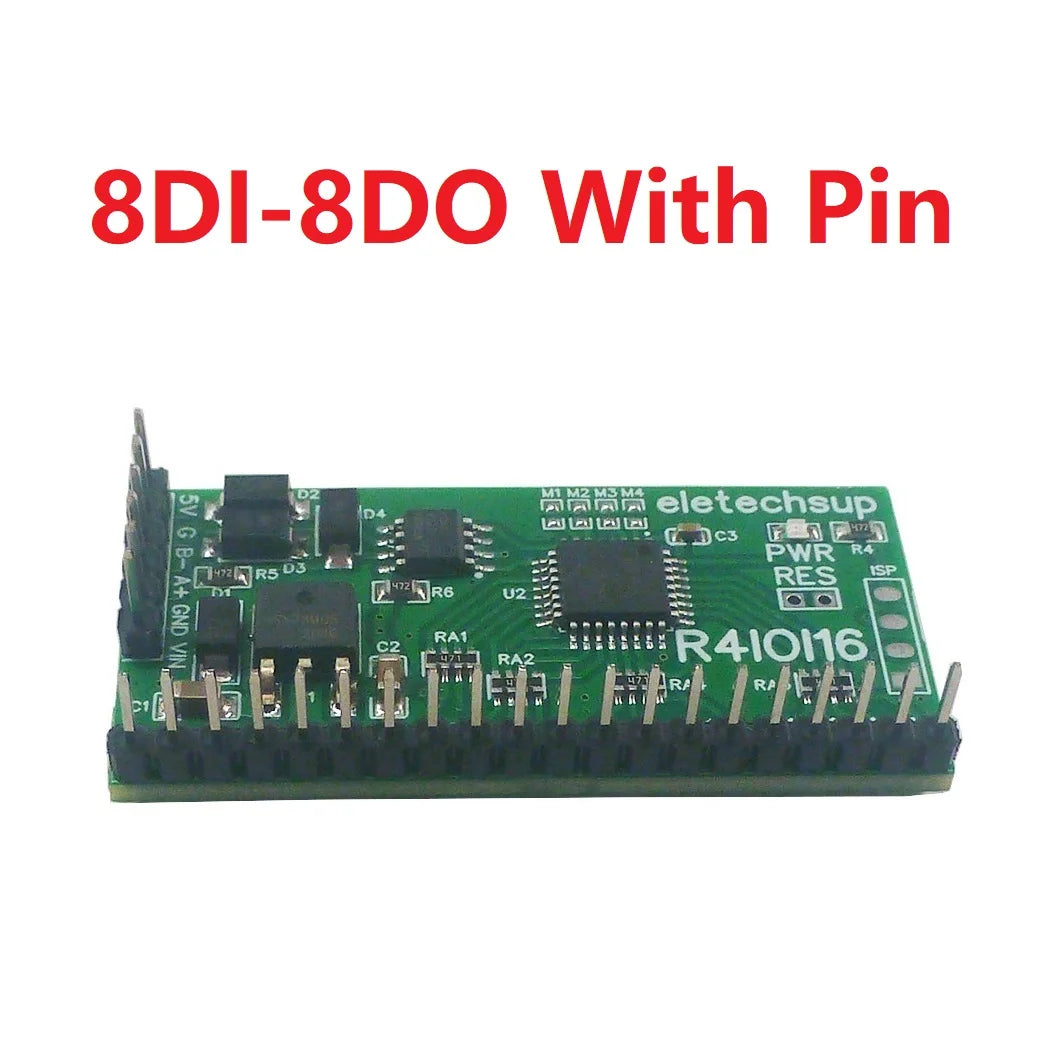R4IOI16 16DI/16DO/8DI-8DO/4DI-12DO/12DI-4DO Modbus Rtu Digital IO RS485 2.54mm Pin Core Board for Arduino ESP32 ESP8266 PLC Smart Home