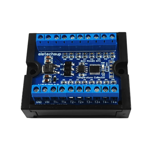NT57B08 8CH Temperature & Resistance Acquisition Board Modbus RTU RS485 NTC Thermocouple Sensors Paperless Paperless Recorder Controller