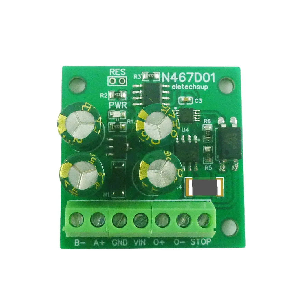 N467D01 8-30V Small DC Linear Geared Motor Driver Forward Reverse Stop Delay Timer Controller RS485 PLC IO