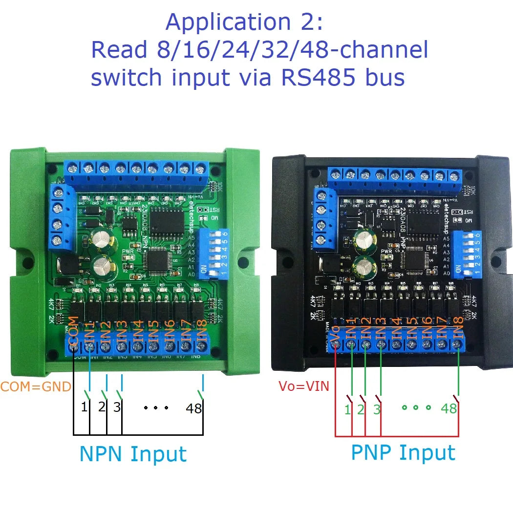 Modulo Relè Modbus RTU RS485 - Scheda IO 12DI/12DO, DC 12V/24V Per Automazione - Foto 5