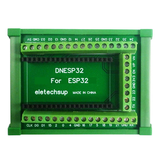 DNESP32 DIN Rail Mount Screw Terminal Block Adapter Module For Arduiuo ESP32S ESP-WROOM-32 DevKitC ESP32 PLC Industrial Controllers
