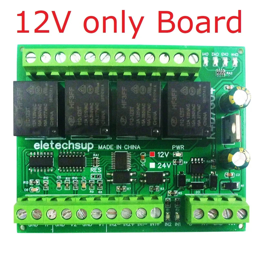 R4D7G04 Multifunction Relay Module with RS485 Modbus RTU for 4-20MA 0-10V Current Voltage Collection