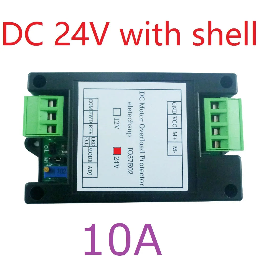 IO57E02 IO58F02 DC 12V 24V Brushed Motor Forward Reverse Controller Overload Overcurrent Short Circuit Overheat Protector Module