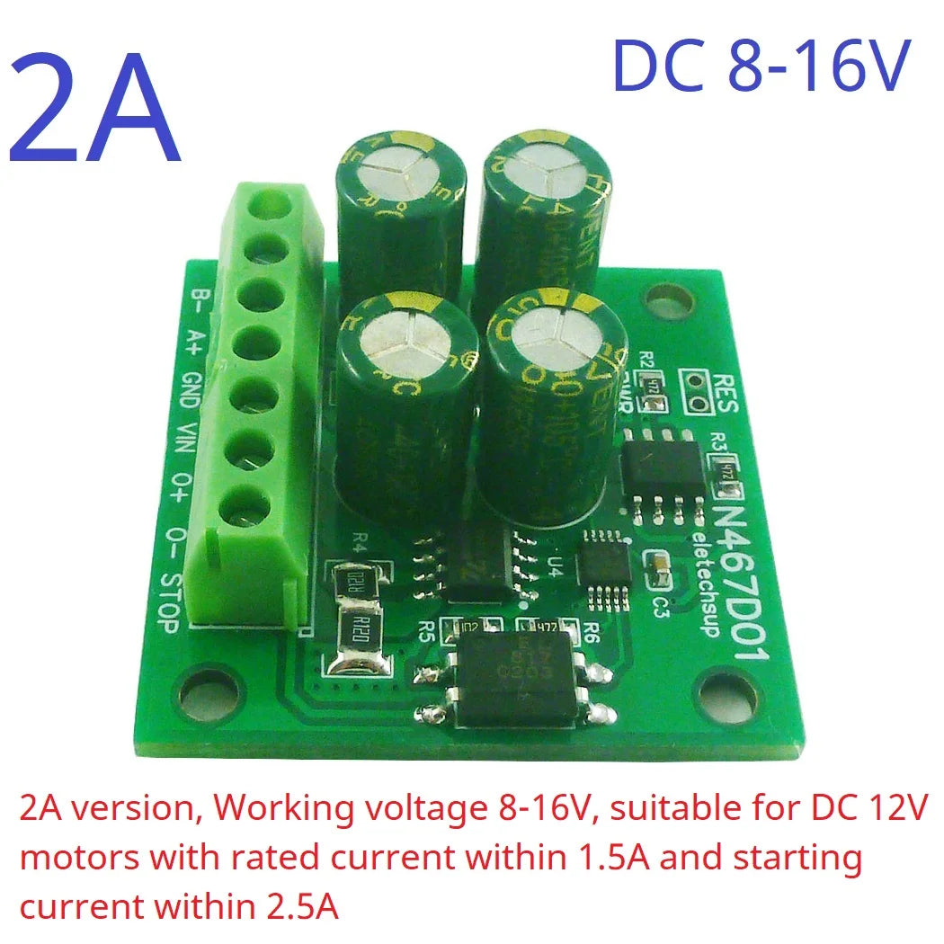 N467D01 8-30V Small DC Linear Geared Motor Driver Forward Reverse Stop Delay Timer Controller RS485 PLC IO