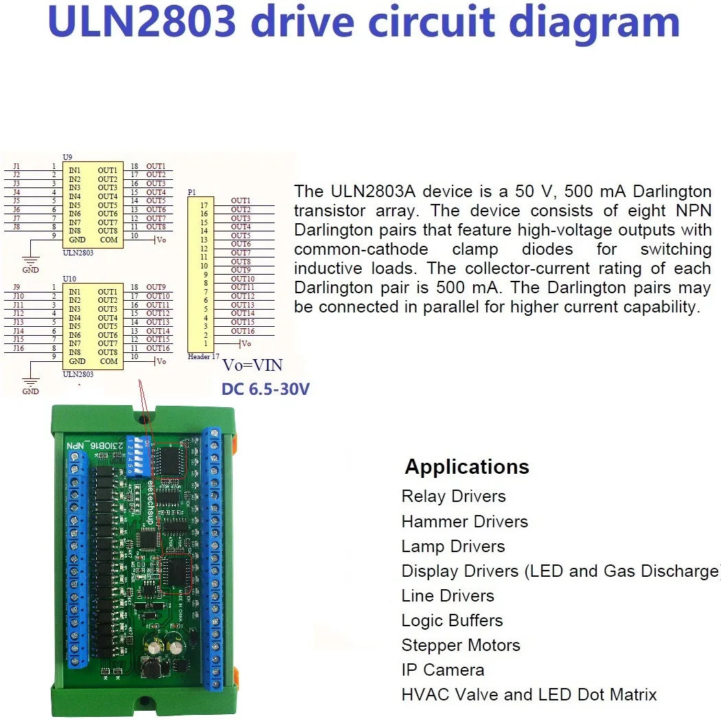 23IOB16 RS485 Remote Control Switch DC 12V 24V 16 Input 16 Output PLC IO Expansion Board 01 02 03 05 06 15 16 Modbus RTU Module