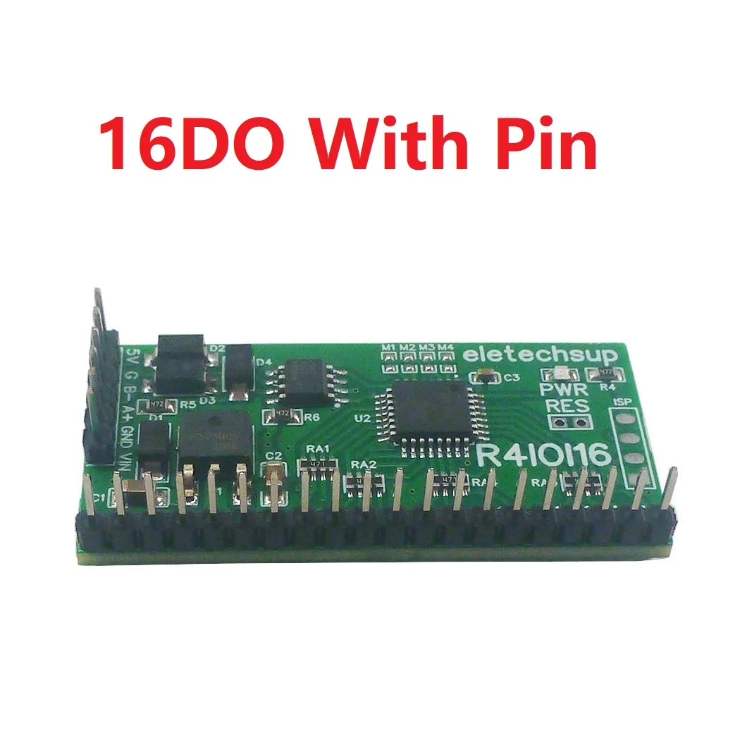 R4IOI16 16DI/16DO/8DI-8DO/4DI-12DO/12DI-4DO Modbus Rtu Digital IO RS485 2.54mm Pin Core Board for Arduino ESP32 ESP8266 PLC Smart Home
