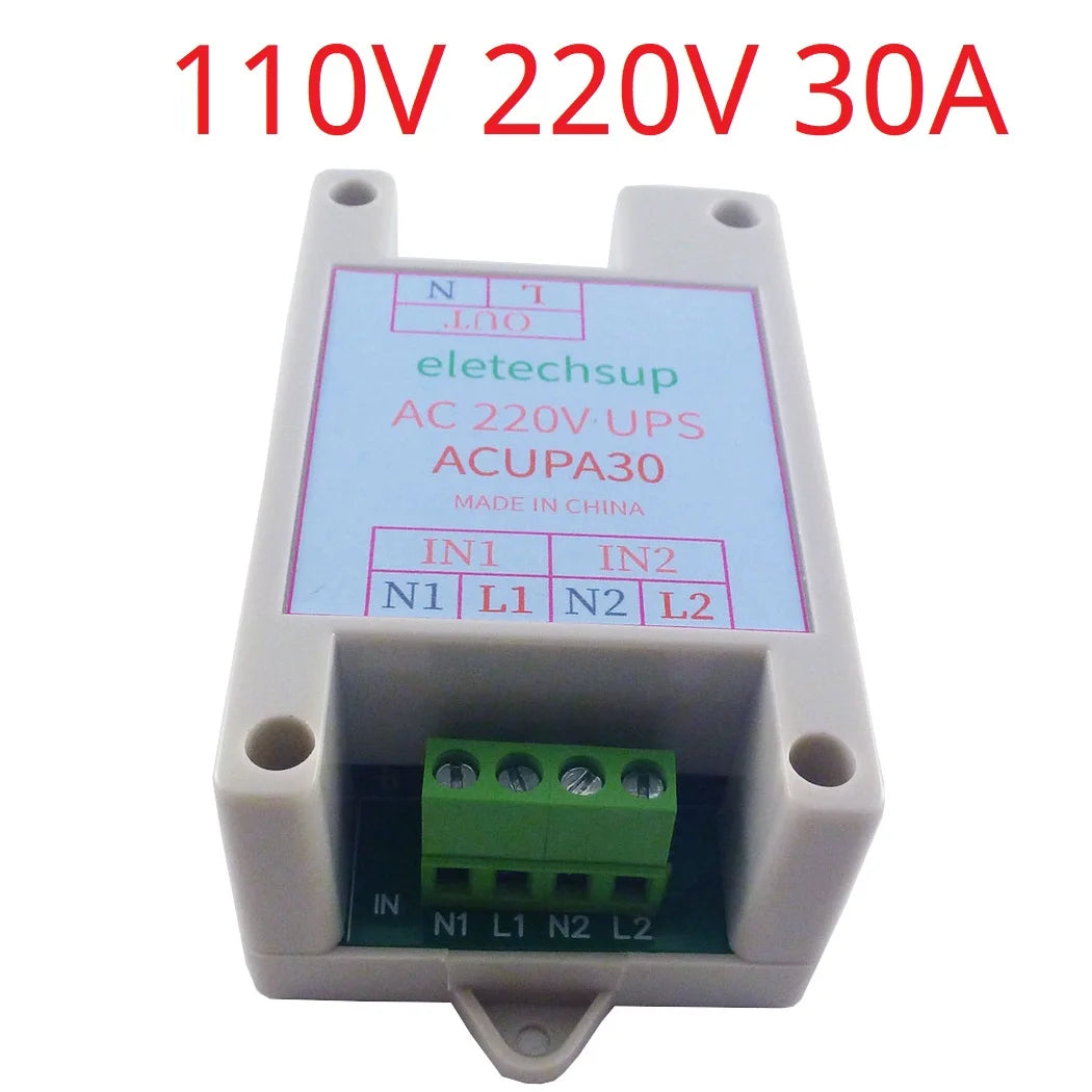 ACUPS22 ACUPA30 10A 220V UPS Module 50 60HZ Automatic Power Transfer Switch for Household Appliances Refrigerator Fish Tank Air Conditioner