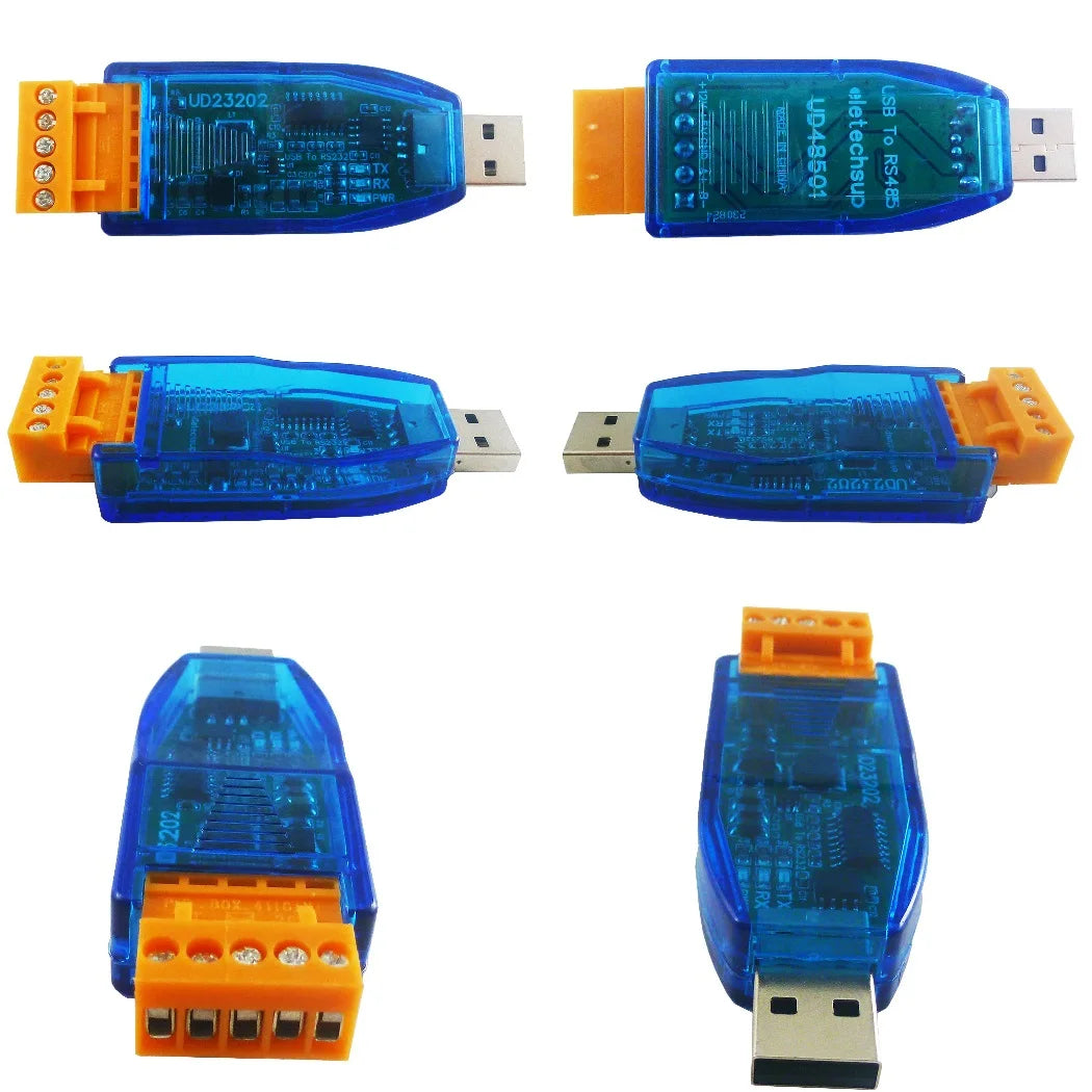 UDTTL03 UD23202 UD48501 12V 5V VCC Output USB to RS485 RS232 TTL Converter UART PC COM Serial Port Module for PLC IO HMI MCU PTZ Smart Home Debugging