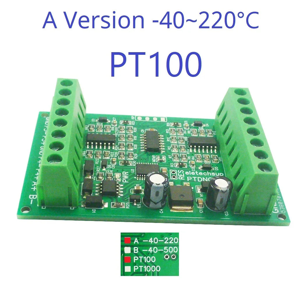 PTDNC04 PT1000 4CH Modbus Wide Range Temperature Sensor Collector PT100 RTD Platinum Thermal Resistance RS485 Remote Analog Quantity