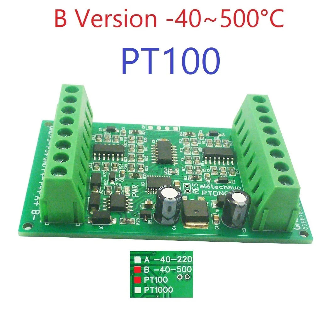 PTDNC04 PT1000 4CH Modbus Wide Range Temperature Sensor Collector PT100 RTD Platinum Thermal Resistance RS485 Remote Analog Quantity