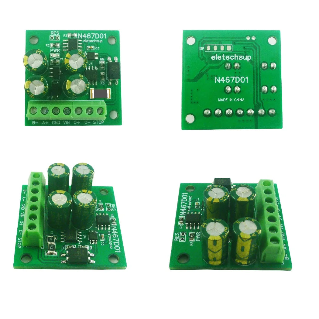 N467D01 8-30V Small DC Linear Geared Motor Driver Forward Reverse Stop Delay Timer Controller RS485 PLC IO