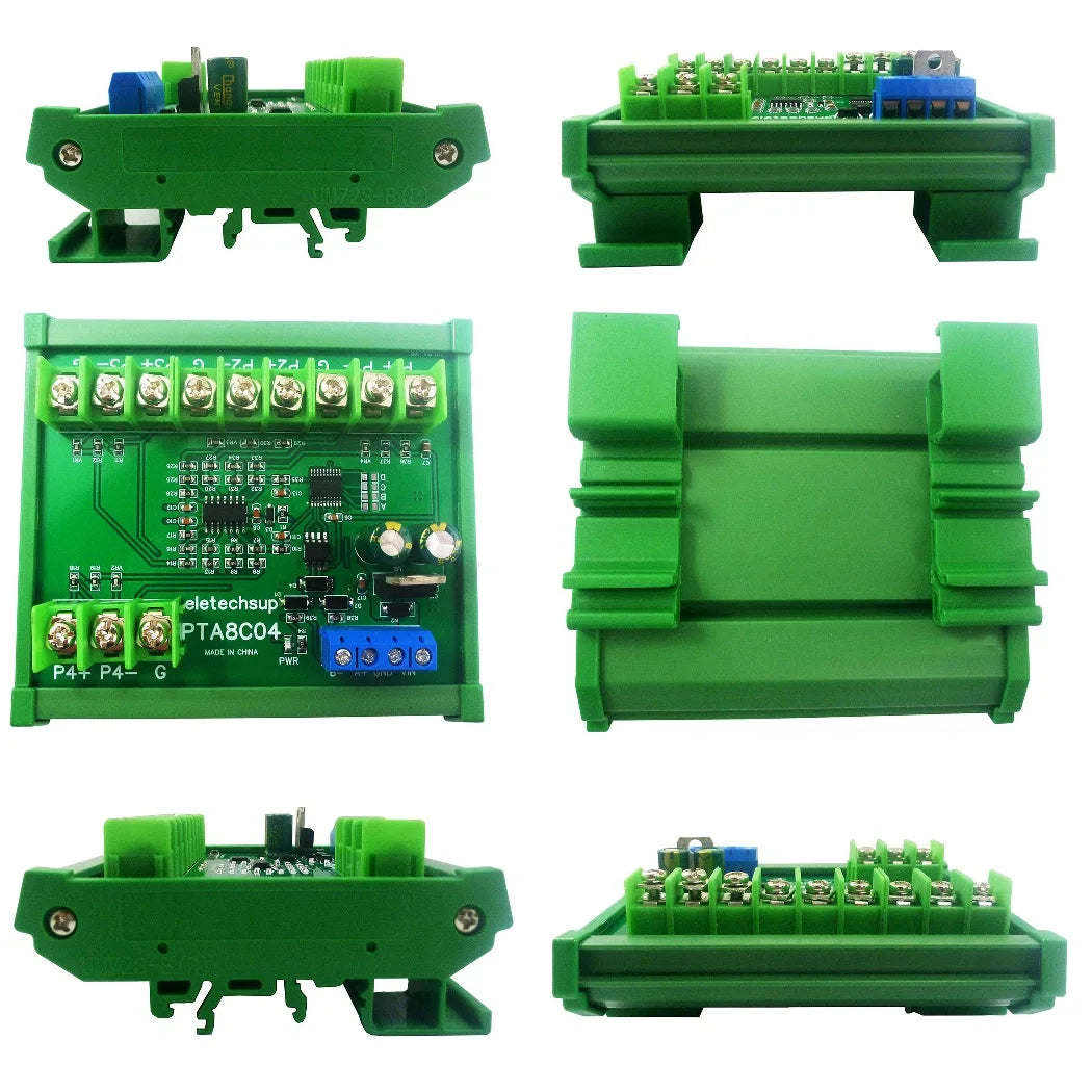 PTA8C04 4ch 500 Celsius PT100 Thermocouple RTD emperature Sensor RS485 Temperature Sensor Module Modbus RTU Board Paperless Recorder
