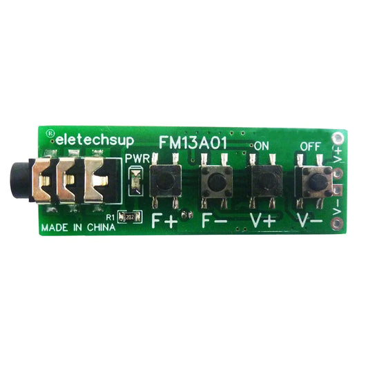 FM13A01 76-108MHz FM Dual Channel Stereo Radio Module RDA5807 Audio Receiver Board DC 3.7-18V for Earphone Headset Speaker