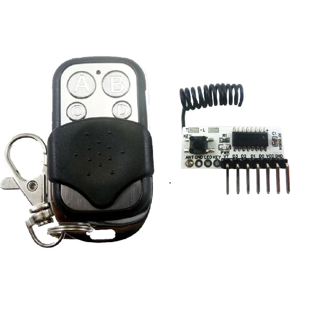 RF15B04 135uA Low-Power -117dBm High-sensitivity PT2262 EV1527 4 Button Fixed Code Decoding Module for Arduiuo MEGA DUE Pro MCU ARM