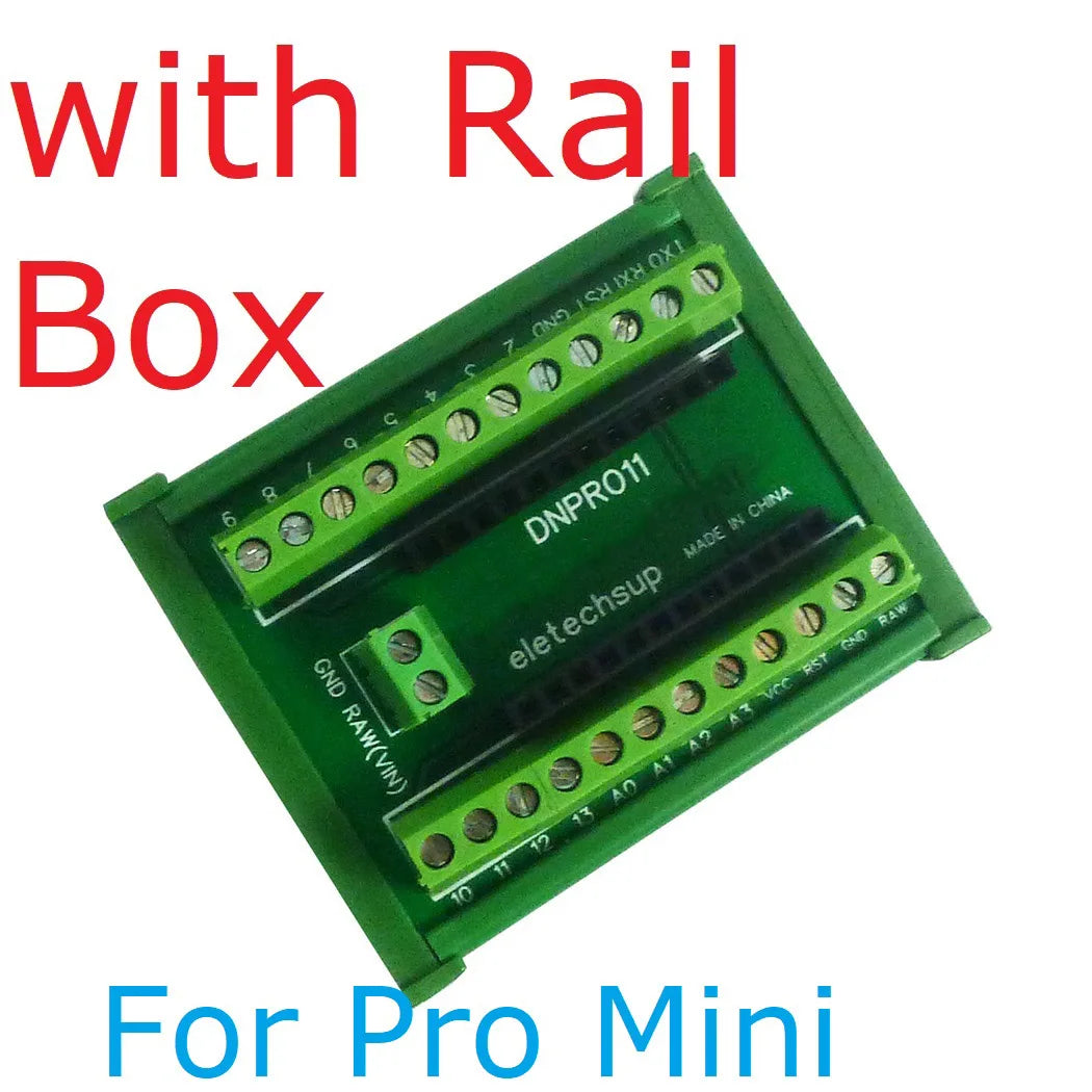 DNPRO11 DIN Rail Mount Screw Terminal Block Adapter Module For Arduiuo Pro mini Board