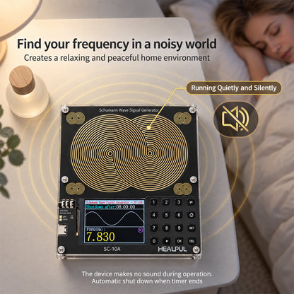 Schmann generator Healpul Large Antenna Frequency Generator with Timer Adjustable Schumann Resonance Generator|0.01Hz-200kHz Meditation