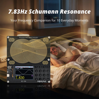 Schmann generator Healpul Large Antenna Frequency Generator with Timer Adjustable Schumann Resonance Generator|0.01Hz-200kHz Meditation