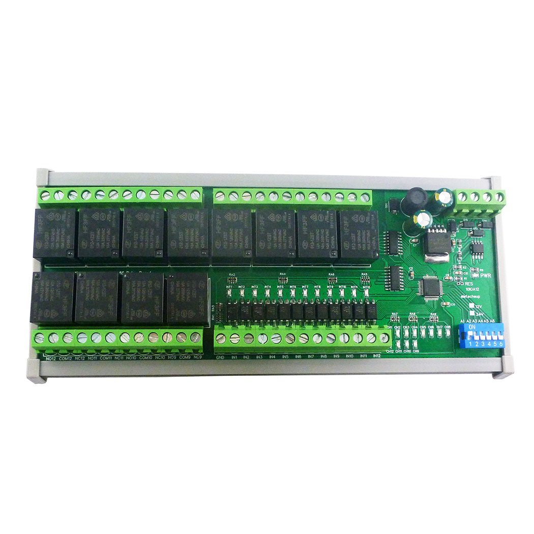 10IOA01 10IOA02 10IOA04 10IOA08 10IOA12 DC12V 1-12Ch Digital Switch DiDo Multifunction RS485 PLC IO Expanding Board Standard Modbus RTU Relay Module