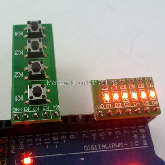 TB371 TB258 For Arduno Starter Kit Button Key Module & Led Board for Raspberry