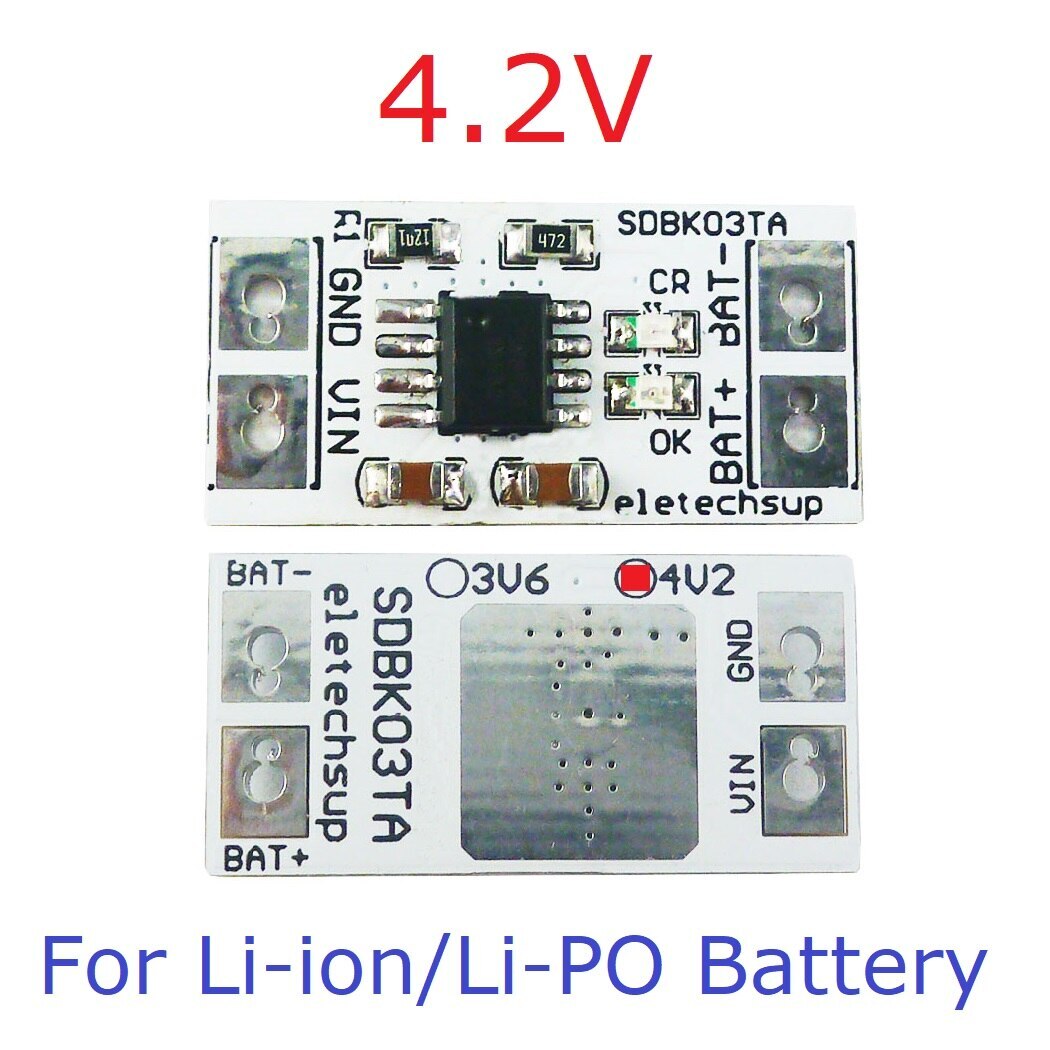 SDBK03TA 1A 3.7V Li-ion Li-Po / 3.2V LiFePO4 Battery 4.2V 3.6V Charger MPPT Solar Control