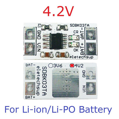 SDBK03TA 1A 3.7V Li-ion Li-Po / 3.2V LiFePO4 Battery 4.2V 3.6V Charger MPPT Solar Control