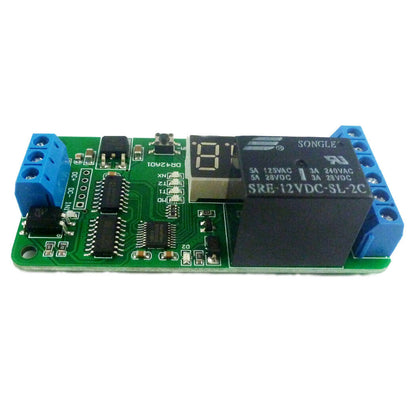 DR42A01 DC 12V DPDT Relay Cycle Timer Module Delay Time Polarity Audio Motor switching
