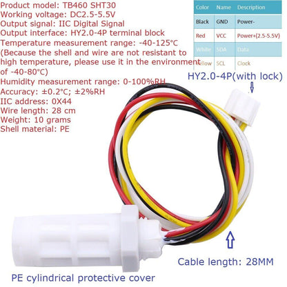 SH34D16 Digital Thermometer 16CH RS485 Temperature Humidity Collector Acquisition SHT30