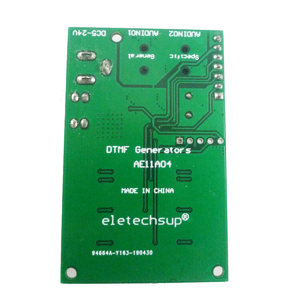 AE11A04 DTMF Generator Dial Keypad Audio Encoder Wireless MT8870 Display Relay C