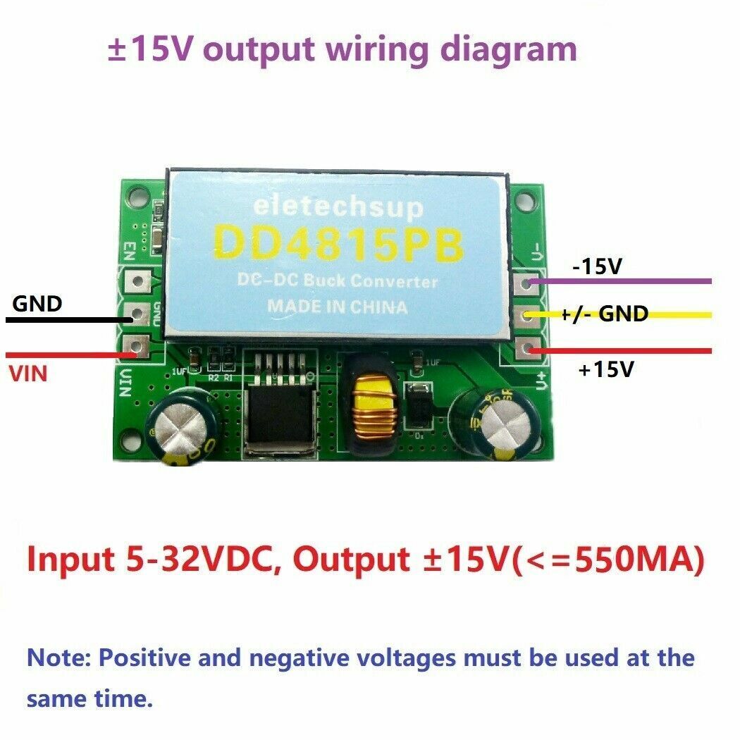 DIEN36PA  Dual Isolated Power DC DC Boost-Buck Converter 5-32V to +-12V 15V