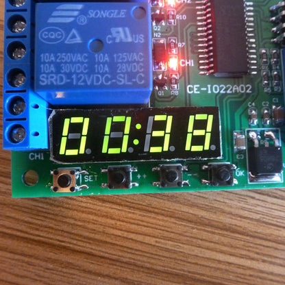 IO22A02 12V 2Ch multi-function Delay Relay Timer Control Switch LED PLC Home Lamp Motor