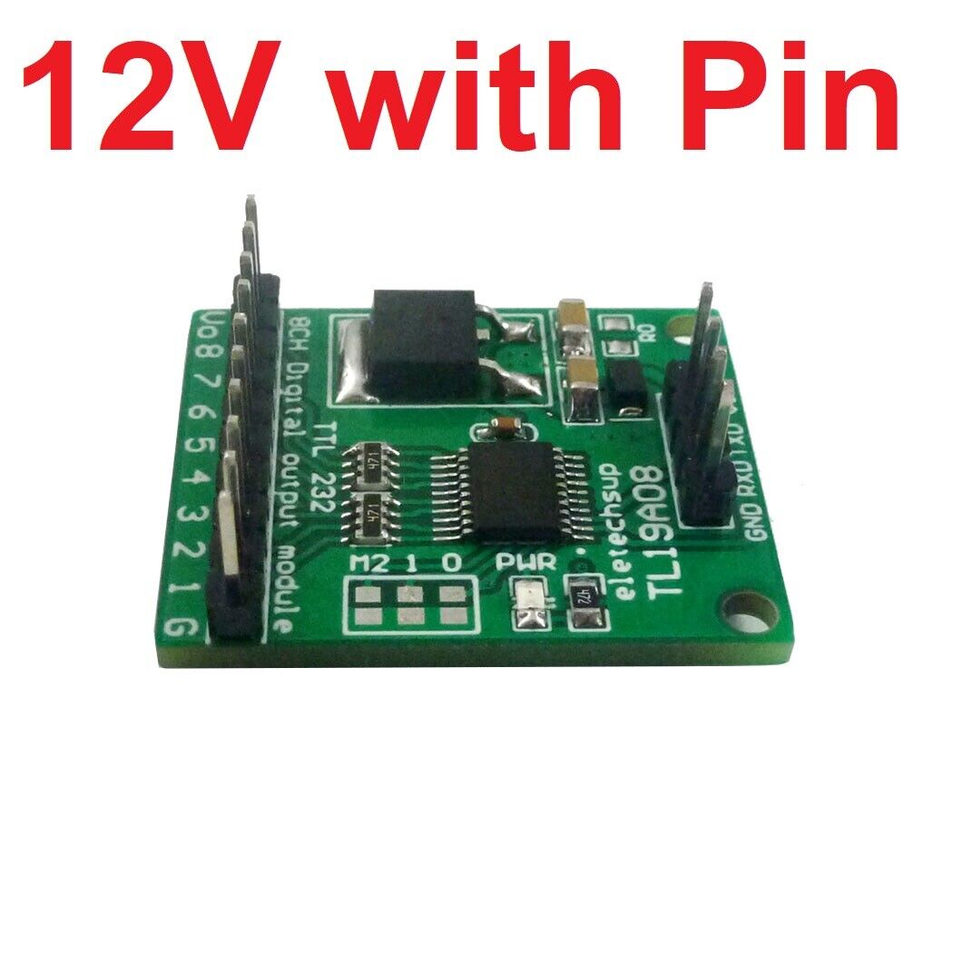 TL19A08 TL19B08 8ch Modbus Rtu AT Command RS232(TTL)PLC Module PC UART IO Control Switch Board