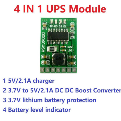 DD06CVSA 5V/2A Charge/Discharge/Boost/Protection 3.7V 4.2V Battery DC-DC Diy Module