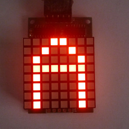 DM11A88 Arduino Demo code  Square Matrix LED 8x8 Red Dot display Module for Animation
