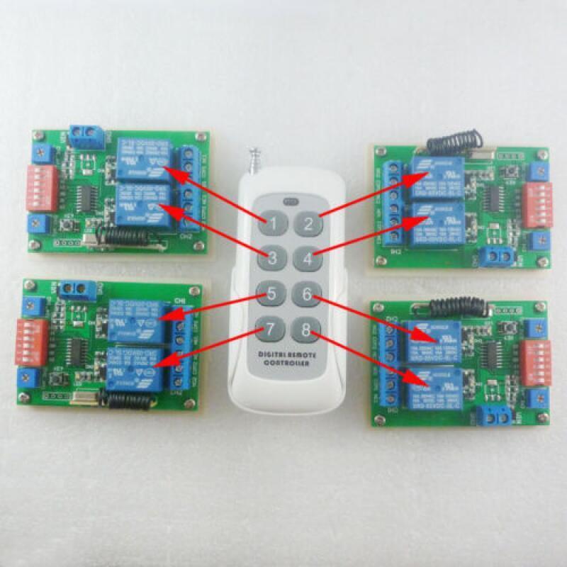 CE029B 433MHz DC 5V 2Channel Multifunction Wireless Controller Timer Delay Relay