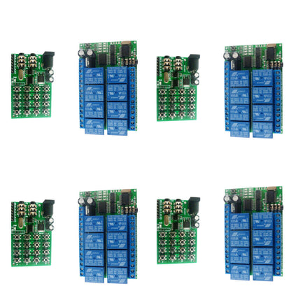 AD22A08 12VDC 8ch MT8870 DTMF Tone Signal Decoder Relay + DTMF Encodr Button Boa