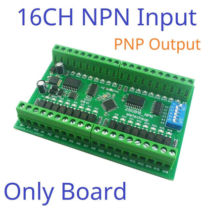 25IOA08 25IOB16 25IOC32 8-32 DI-DO PNP to PNP RS485 Modbus Rtu Remote IO Module DC 12-24V 300MA DMOS PNP