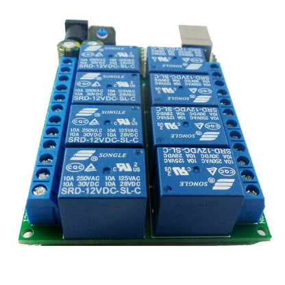UD23A08 USB TTL232 UART PC MCU COM Relay CH340 WIN10 Linux MAC 8ch DC 5V 12V 24V