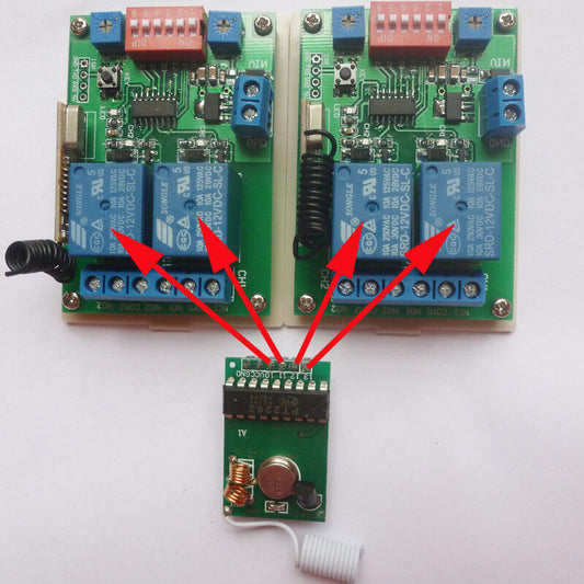 CE029A Arduino Demo Code MCU RF Wireless Transmitter Control 12V Delay Relay Receiver